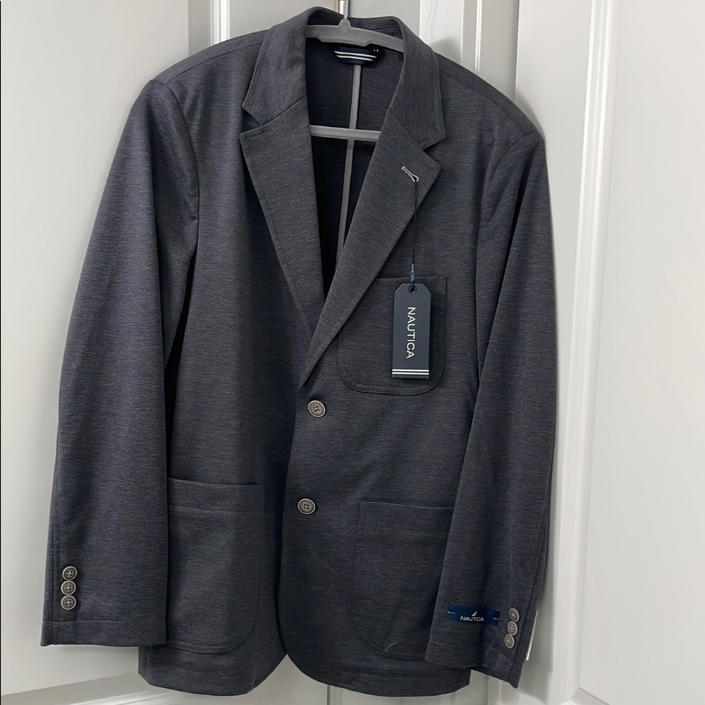 Nautica Gray Sport Coat with Notch Lapel - SIZE SMALL